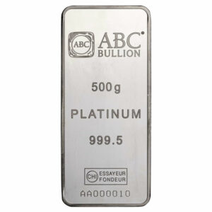ABC Platinum Minted Bar - 500 g
